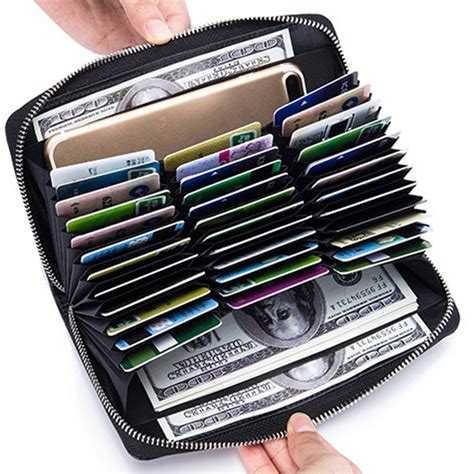 rfid leather wallet with 36 card slots|rfid leather wallet manufacturer.